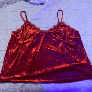 Dark red sexy top